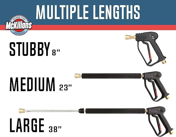 McKillans® Pressure Washer Gun Replacement M22 Inlet with Extension with 1/4” Quick Connector Coupler - NeatNest