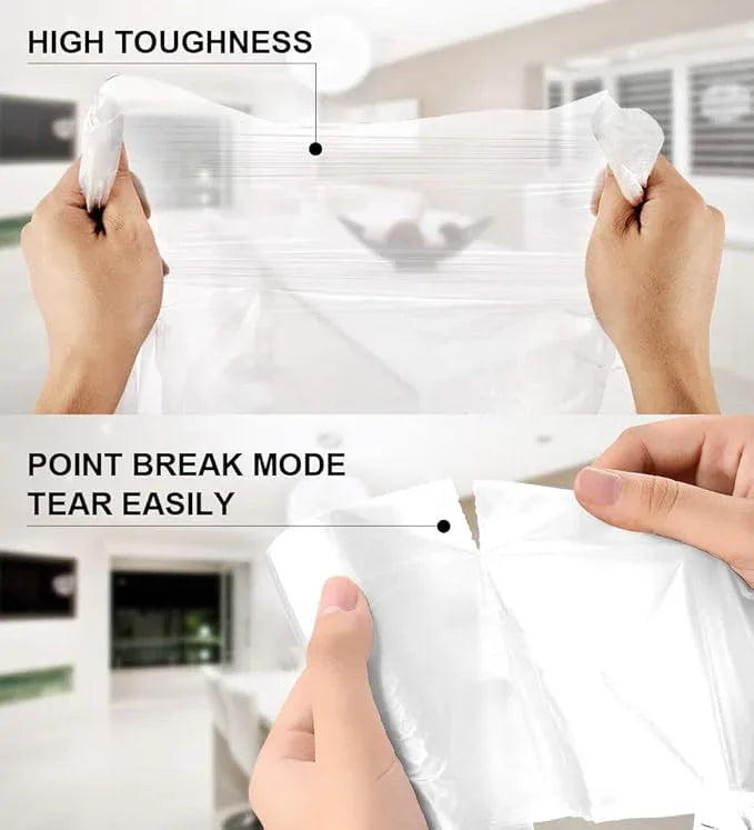 Small Clear Trash Bags – FORID 2.6 Gallon Garbage Bags Wastebasket Bin Liners 220 Count Plastic Trash Bags for Bathroom Bedroom Office Garbage Can (220 count) - NeatNest