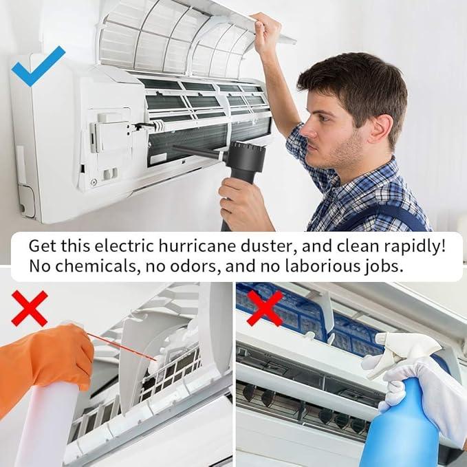 Electric Air Duster, Compressed Air Duster, Portable 45000 RPM Cordless Dust Blower, 6000mAh Battery Air Can Duster, Powerful Computer Keyboard Cleaning Air Spray - NeatNest