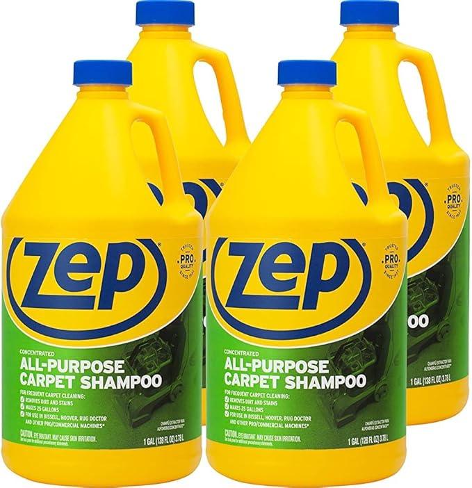 ZEP All-Purpose Carpet Shampoo Concentrate 128 ounce ZUCEC128 (Case of 4) - NeatNest