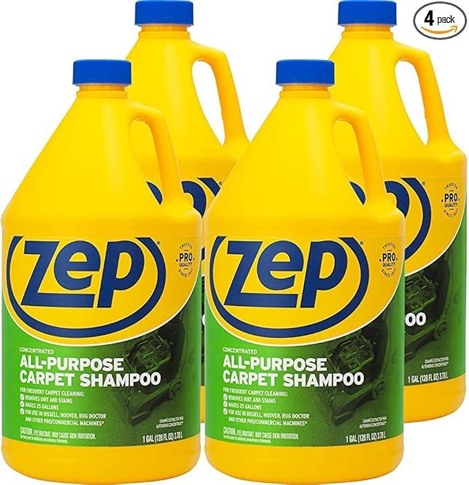 ZEP All-Purpose Carpet Shampoo Concentrate 128 ounce ZUCEC128 (Case of 4) - NeatNest