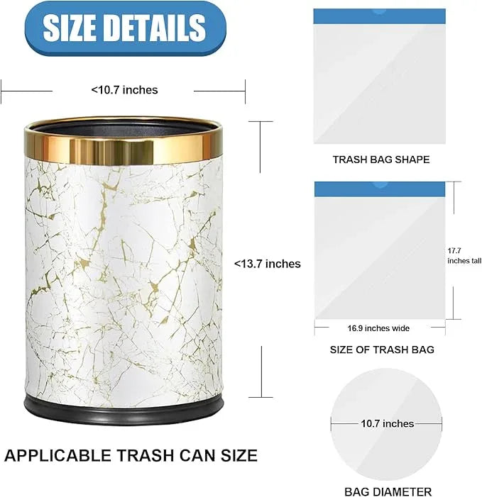 FORID Mini Drawstring Trash Bags - 2 Gallon Small Bathroom Garbage Bags White Plastic Trash Can Liners Disposable Unscented Wastebasket Bags 60 Count for Office bedroom Home 7.5 Liter - NeatNest