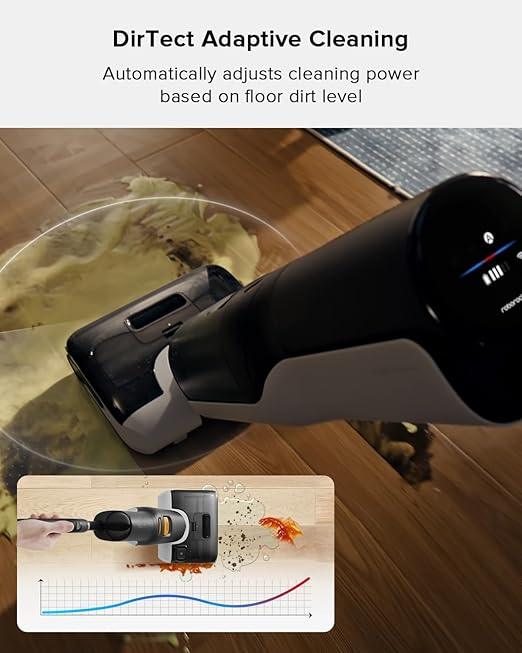 roborock F25 BX Wet Dry Vacuum Cleaner, Cordless Vacuum Mop All in One with 20000Pa, 194°F Hot Air Flash Drying & Self Cleaning, Zero-Tangle Wet Mop Cleaner for Hard Floor, 180° Lie Flat - NeatNest