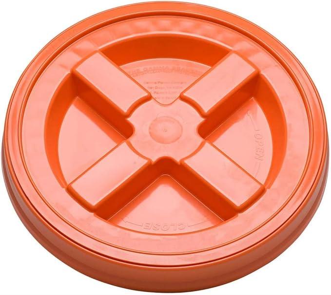 House Naturals Green 5 Gal Bucket with Gamma Orange Screw Lid - Food Grade BPA Free Pail - NeatNest