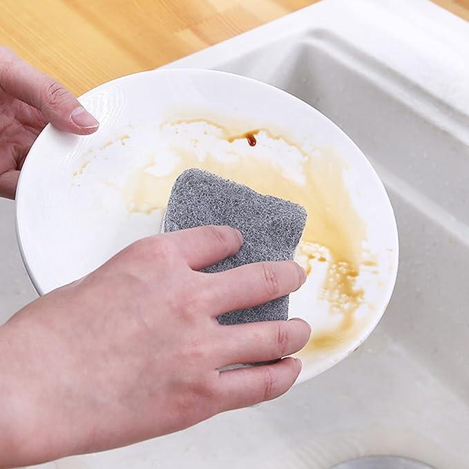 Individually Wrapped Sponges 20 Pack Kitchen Dishwashing Sponge Bulk, Non Scratch Dishes Scouring Pad Dishcloth, Odor-Free Sponge Wipes for Household Cleaning Dishes Travel Apartments - Grey - NeatNest