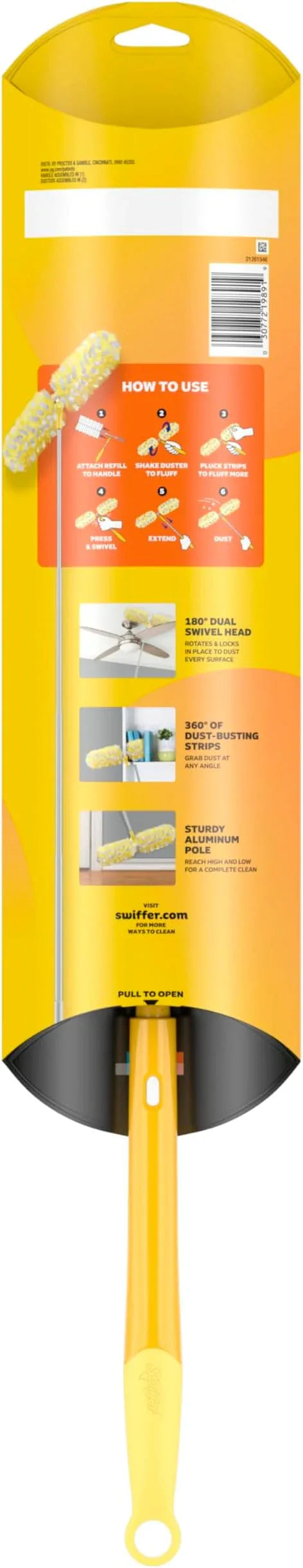 Swiffer Duster Kit with 6 ft Super Extendable Handle, Heavy Duty Starter Kit with 8 Refills - NeatNest
