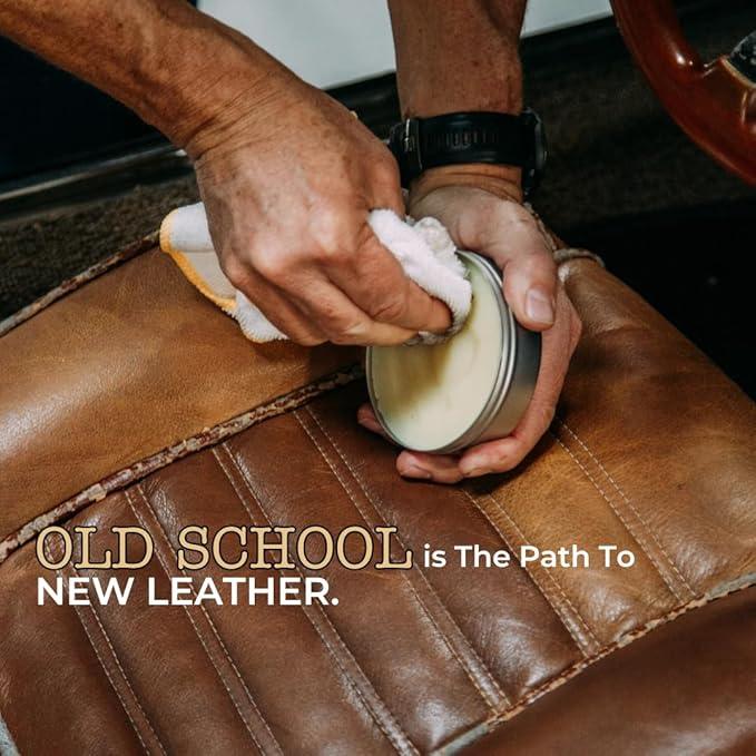 Lithium Leather Love Car Leather Cleaner and Conditioner - Deep Hydrating All Natural Premium Care For Car Interior that Restores, Rehydrates and Protects (4oz) - NeatNest