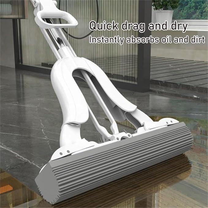 Hand-Washable Collodion Mop, Folding Sponge Mop, Self-Squeezing Mop, Wet and Dry Powerful Absorbent Mop (13in) - NeatNest