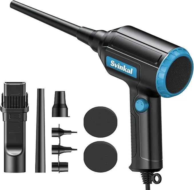 Compressed air Duster Electric 500W, Canned air Replacement, 40000RPM Air Blower, Stepless Speed, an AC dust Blower with 6ounces of Blowing Power for Computer Keyboards etc Electronic Duster - NeatNest