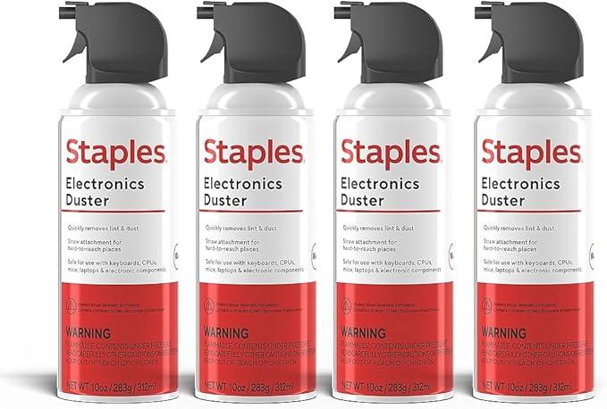 Staples Electronics Air Duster, 10 oz., 4/Pack - NeatNest