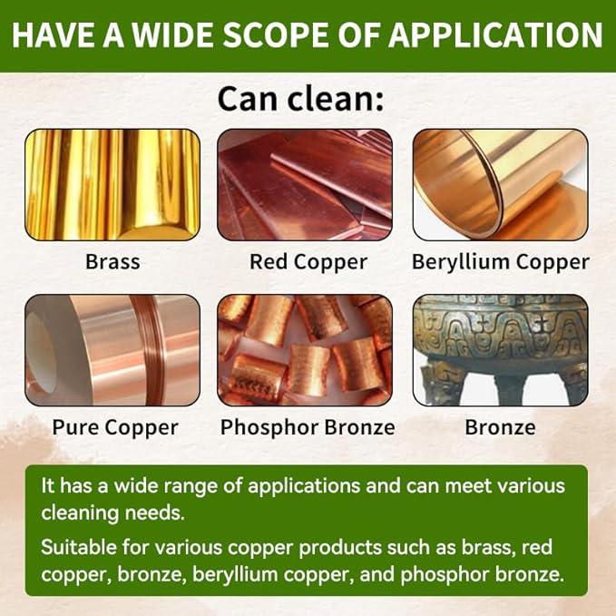 Copper Cleaner & Polish & Rust Remover - Three-in-one Action Fast-Acting Removes Rust, Oxidation and Restores Shine | Professional Grade Brass Cleaner Safe for Various Copper Products (1 KG) - NeatNest