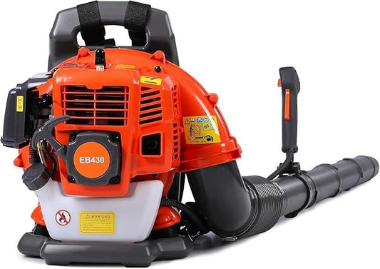 52cc Backpack Leaf Blower – Gas Powered 550 CFM 230 MPH High Airflow for Lawn Care, Low-Vibration Harness, Clears Leaves, Debris & Snow (T692 Pro) - NeatNest