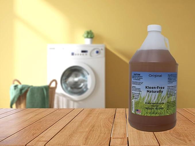Naturally Preformed Enzyme Cleaner, Enzyme Solution, Multi-Purpose Cleaner, Laundry Additive and More - Ready to Use - Orginal Scent - 128oz (1 Gallon) - Pack of 2 - NeatNest