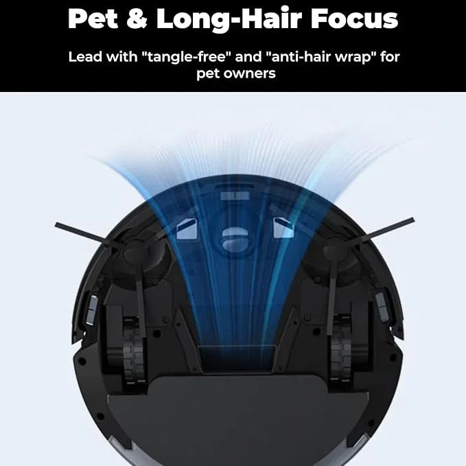 Robot Vacuum with Smart Navigation, Vacuum and Mop 2-in-1 Powerful Suction Pet Vacuum with APP/Voice Control Good for Pet Hair, Hard Floor, Compatible with Alexa - NeatNest