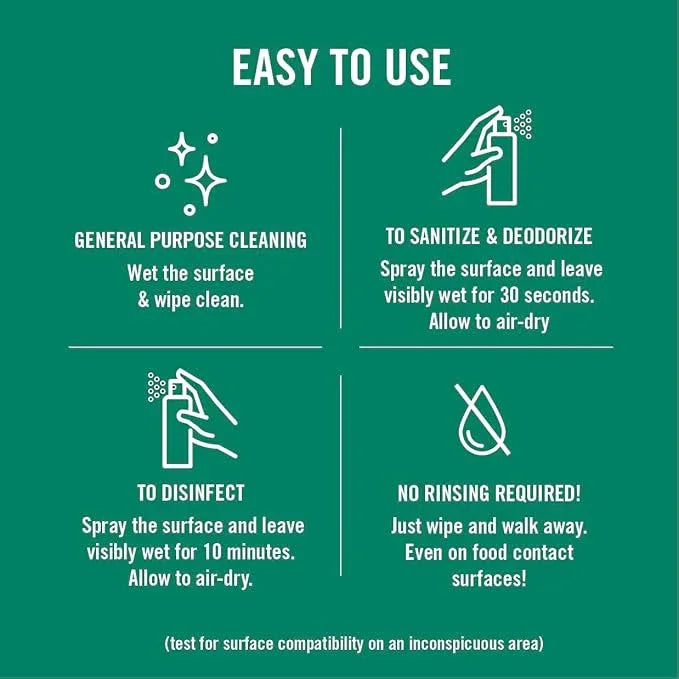 Benefect Botanical Decon 30 Disinfectant Cleaner, 14 oz. Ready-To-Use Spray, Hospital Grade Disinfectant, Kills Over 99.99% of Germs, Safe for Food-Contact Surfaces (Light Lemon & Thyme Scent) - NeatNest