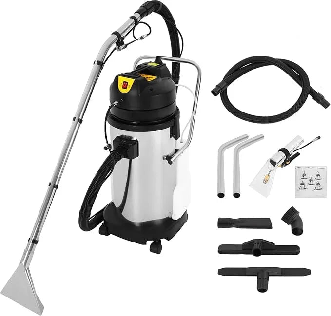 Commercial Carpet Cleaner, 40L Professional Carpet Cleaners Machine with 6 Suction Tools, 1049W Wet Dry Extractor Vacuum Washing Machine for Sofas, Curtains - NeatNest