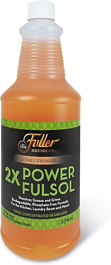 Fuller Brush 2X Power Fulsol Degreaser – Removes Grease, Oil, Grime & Stains – All Purpose Oil, Grease & Grime Cleaner For Bike, Automotive, Grill, Bathroom & Kitchen – Makes 30 Gallons (Pack of 6) - NeatNest