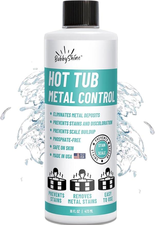 Hot Tub Metal Remover - Spa Metal Gone Hot Tub Cleaner, Metal Out Spa Remover for Hot Tub, Stain and Scale Control Cleaner Chemicals - NeatNest