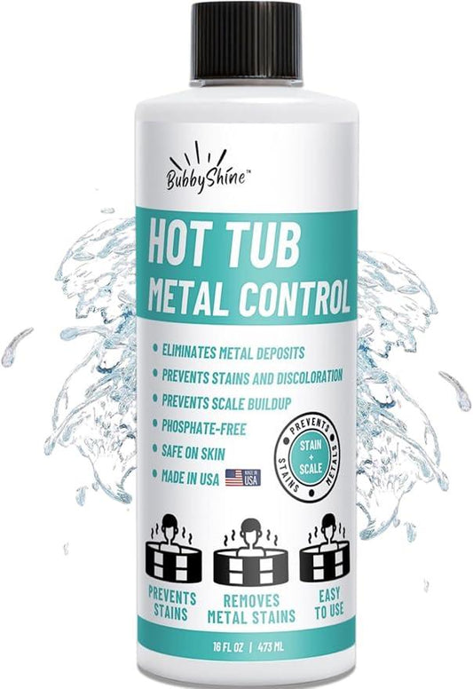 Hot Tub Metal Remover - Spa Metal Gone Hot Tub Cleaner, Metal Out Spa Remover for Hot Tub, Stain and Scale Control Cleaner Chemicals - NeatNest