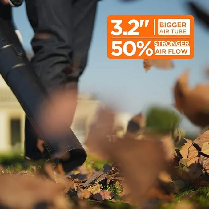Litheli 2x20V 560CFM Brushless Cordless Leaf Blower Battery Powered for Yard Work Leaves Dust Snow Debris Cleanup with 4.0Ah Battery Charger Included - NeatNest