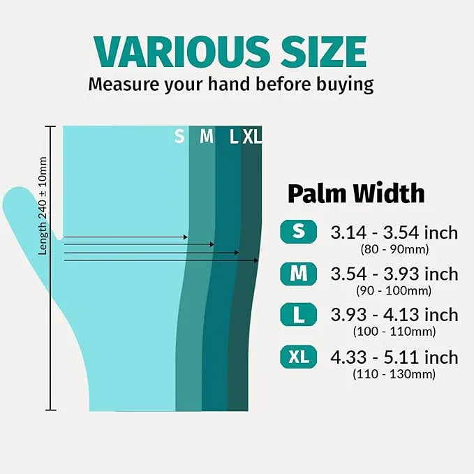 Klex Disposable Heavy Duty Vinyl Gloves Latex Free Powder Free, BPA Free Medical Grade Disposable Glove, Large L, 1000 Count - NeatNest