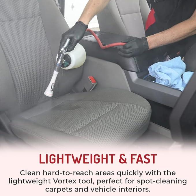 HI-TECH Vortex I Air Cleaning Gun – Deep Cleans Auto Interiors & Exteriors – Compressed Air Powered – Car Detailing Tool for Dirt, Dust, Grime & Stains - NeatNest