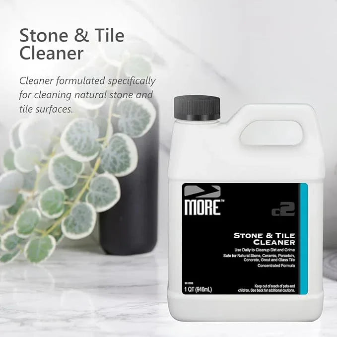 MORE - Stone & Tile Cleaner - Grout & Floor Cleaner for Natural Stone, Marble, Concrete, Ceramic, & Porcelain - Water-Based Grout Cleaner for Tile Floors - Concentrated Formula - pH Neutral - 32oz - NeatNest
