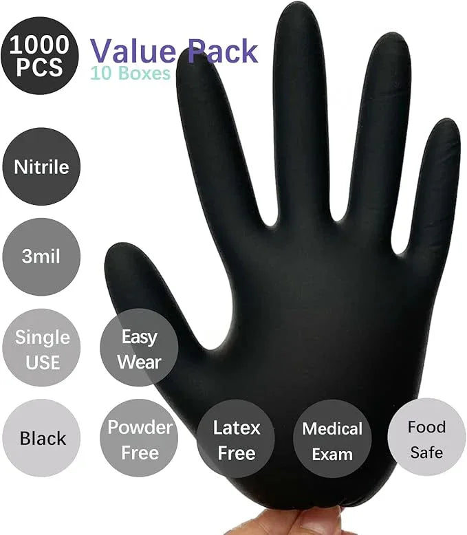 Nitrile Food Safe Disposable Medical Gloves Latex Free Powder Free for Food Prep Cooking Cleaning Exam 3mil - NeatNest