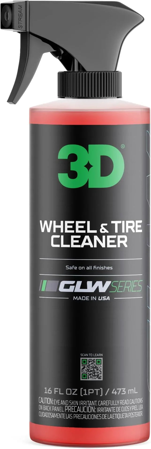 3D GLW Series Wheel & Tire Cleaner – Deep Cleaning All-in-One Formula | Removes Brake Dust, Grime, Tire Browning | Safe on All Wheels | DIY Car Detailing |16 oz - NeatNest