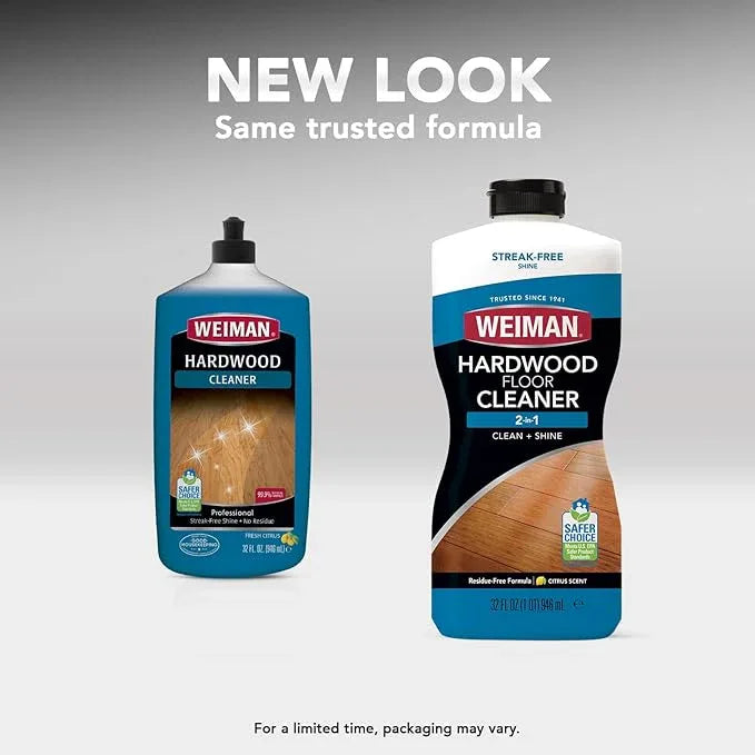 Weiman Hardwood Floor Cleaner Gallon and Refillable Squeeze Bottle - Finished Wood Surfaces - NeatNest
