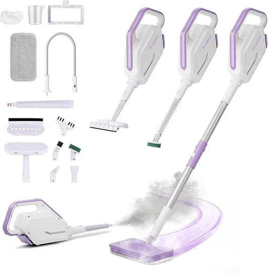 Steam Mop, Powerful Detachable Handheld Steamer with 350ml Tank, 23FT Power Cable, Steam Mops for Floor Cleaning, Tiles, Windows, Tile Grout, Carpets, Furniture - NeatNest