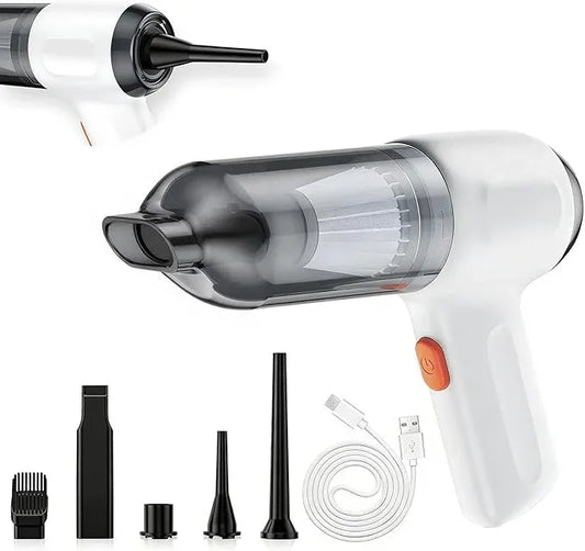 Fanisic Car Vacuum Handheld Vacuum Cleaner/Air Duster, 15000PA Strong Suction with Brushless Motor, Rechargeable Dust Buster/Hand Pump Low Noise for Car Detailing Home Office Cleaning - NeatNest