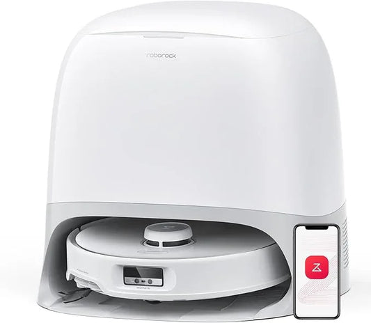 roborock Qrevo Curv Robot Vacuum and Mop, 18,500Pa Suction, Zero-Tangling, AdaptiLift Chassis, FlexiArm Technology, Hot Water Mop Washing & Dock Self Cleaning, Al Obstacle Recognition - NeatNest