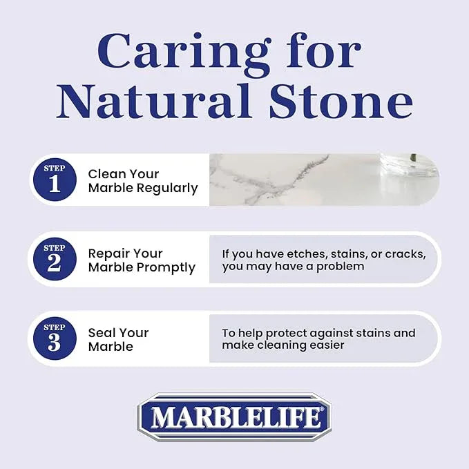 Marblelife InterCare Marble and Travertine, Natural Stone & Terrazzo Liquid Cleaner, Shower & Tile Surface Care, Floor, Walls & Countertop Cleaner and Degreaser, 32 oz - NeatNest