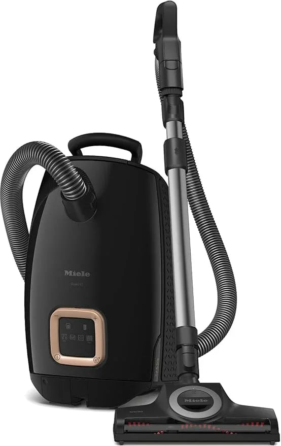 New Miele Guard L1 Cat & Dog Bagged Canister Vacuum for Pet Owners with Odor-Reducing Active AirClean Filter, TurboTeQ Floorhead, and AllTeQ Universal Floorhead, in Obsidian Black/Rose Gold - NeatNest