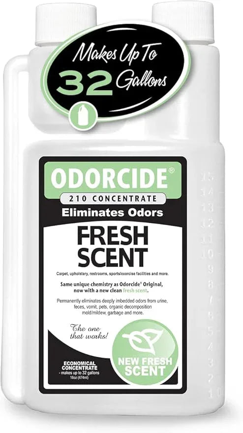 Odorcide Odor Eliminator Concentrate: Odor Eliminator for Strong Odor on Carpets, Hardwood & More - Smoke, Sweat & Pet Odor Eliminator for Home w/Non-Enzymatic Formula - Fresh Scent - 16 oz - NeatNest