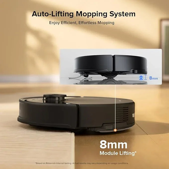 roborock Q10 S5 Robot Vacuum and Mop Cleaner, 10000Pa HyperForce Suction, Dual Anti-Tangle System, Auto-Lifting Mop, ReactiveTech Obstacle Avoidance, App Control, for Pet Hair and Carpet, Black - NeatNest