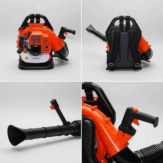 Gas-Powered Backpack Leaf Blower, High-Performance 2-Stroke Engine, Powerful Gas Leaf Blower with Adjustable Backpack Harness Variable Speed Easy for Lawn Yard Garden Driveway Leaf Cleanup (85CC) - NeatNest