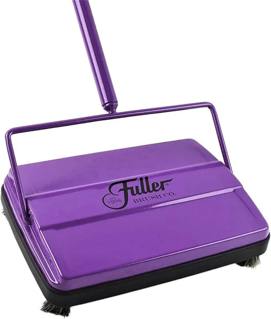 Fuller Brush 17032 Electrostatic Carpet & Floor Sweeper - 9" Cleaning Path - Lightweight - Ideal for Crumby Messes - Works On Carpets & Hard Floor Surfaces - Purple - NeatNest