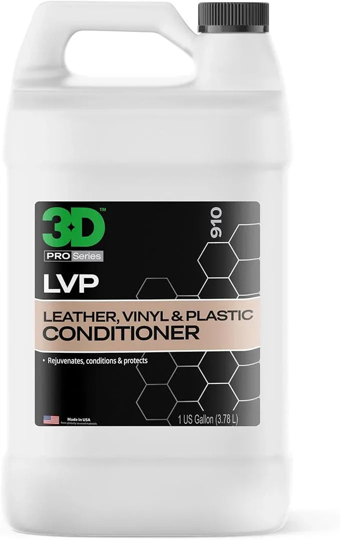 3D Leather, Vinyl & Plastic Conditioner | Restores, Conditions & Protects Car Interiors | Non-Greasy UV Protection for Seats, Steering Wheels, & Trim |1 Gallon - NeatNest