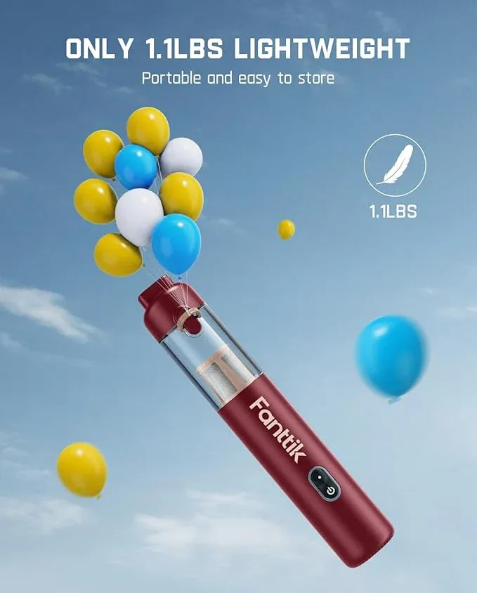 Fanttik Slim V8 APEX Car Vacuum, 4-in-1 Portable Mini Cordless Vacuum with 19000pa Suction Power, Type-C Charge, 2 Suction Modes, Handheld Vacuum for Small Jobs, Car, Office Desk, Keyboards (Red) - NeatNest