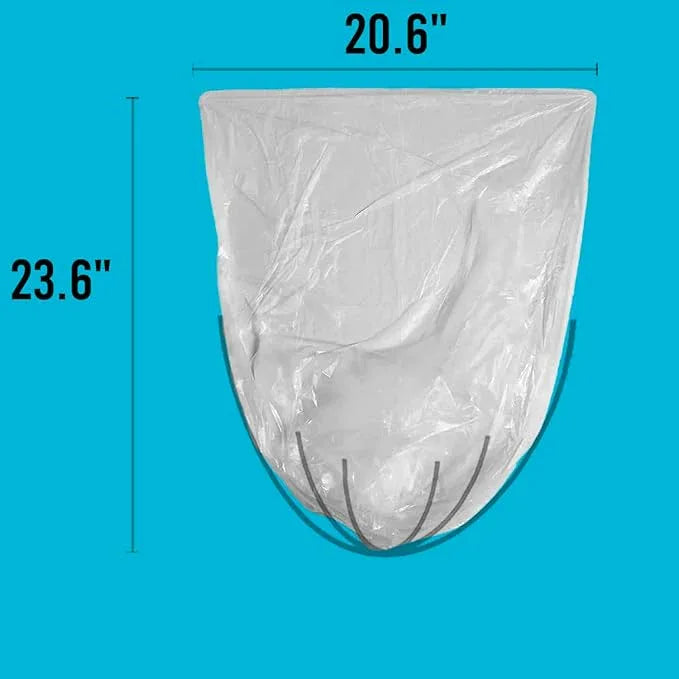 4-6 Gallon Trash Bags, 1000 Count Bulk Value Pack, Clear Plastic Recycling Bags, Multi-purpose Garbage Bags for Business Home Bathroom Kitchen Commercial and Industrial - NeatNest