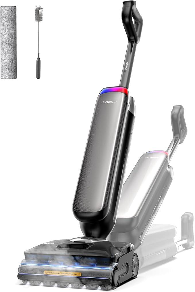 Tineco Floor One S9 Artist Steam Wet Dry Vacuum Cleaner, High-Temp Steam Cleaning, 22kPa Suction, 360° SmoothDrive, Anti-Tangle Design, 185°F Flashdry, Long Runtime, 180° Lay-Flat - NeatNest
