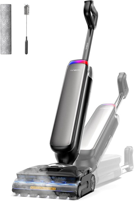 Tineco Floor One S9 Artist Steam Wet Dry Vacuum Cleaner, High-Temp Steam Cleaning, 22kPa Suction, 360° SmoothDrive, Anti-Tangle Design, 185°F Flashdry, Long Runtime, 180° Lay-Flat - NeatNest