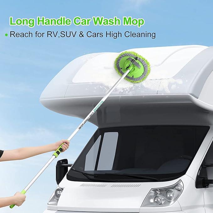 Wontolf Complete Car Wash Cleaning Kit with Car Wash Brush, Car Wash Soap, Interior Cleaner, Wheel Cleaner, Window Squeegee, Car Interior Detailing Kit for Cars Trucks RVs SUVs, 17pcs - NeatNest