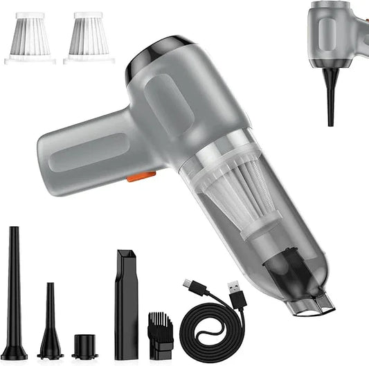 Fanisic Car Vacuum Handheld Vacuum Cleaner/Air Duster, 15000PA Strong Suction with Brushless Motor, Rechargeable Dust Buster/Hand Pump Low Noise for Car Detailing Home Office Cleaning - NeatNest