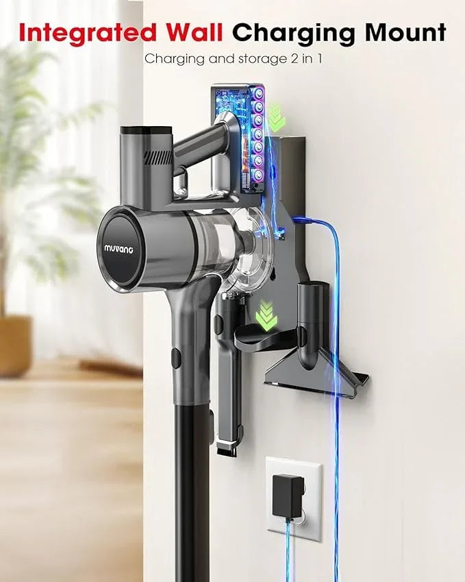 Cordless Vacuum Cleaners for Home, G26 Vacuum Cleaner, 45KPA Powerful Suction, Up to 60 Minutes, Tangle-Resistant, Rechargeable Stick Vac with Wall Mount for Pet Hair, Hardwood Floors - NeatNest