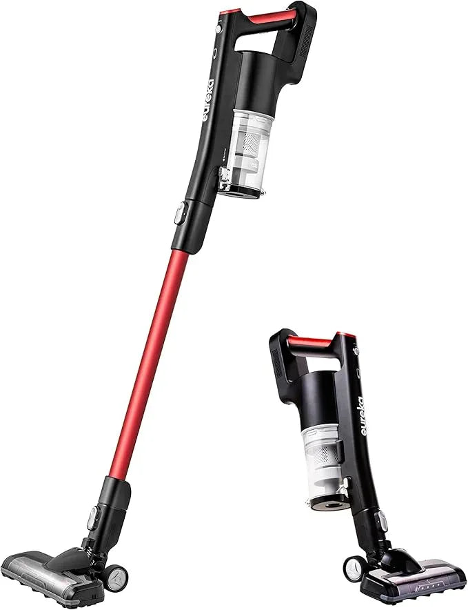 Eureka Cordless Vacuum Cleaner, Vacuum Cleaner for Home Rechargeable, Lightweight Stick Vacuum for Hardwood and Pet Hair,Rose Red, NEC101 - NeatNest