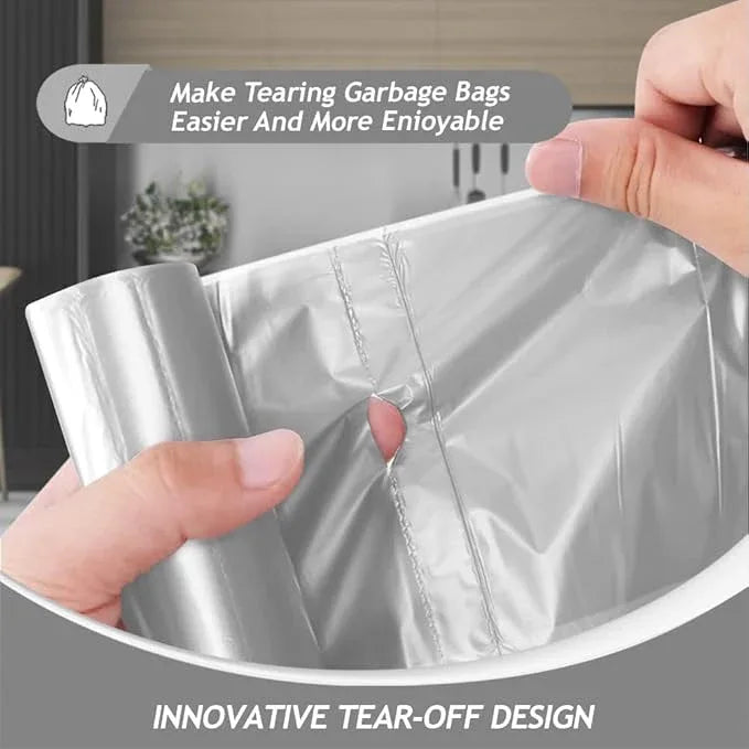 Teivio 1 Gallon(Fit 0.5-1 Gal)110 Counts Strong Tiny Trash Bags Mini Garbage Bags, Bathroom Trash Can Bin Liners, Small Plastic Bags for home office kitchen, fit 5 Liter, 0.5-1 Gal (Grey) - NeatNest