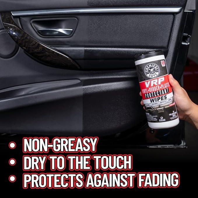 Chemical Guys Canister Wipes - VRP & Total Car Interior Cleaner & Protectant, Great for Cars, Trucks, SUVs, RVs, & More (60 Ct) - NeatNest
